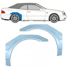 Lem zadního blatníku na Mercedes CLK A208 Cabrio 1997-2003 / Pravá / CABRIO 16004