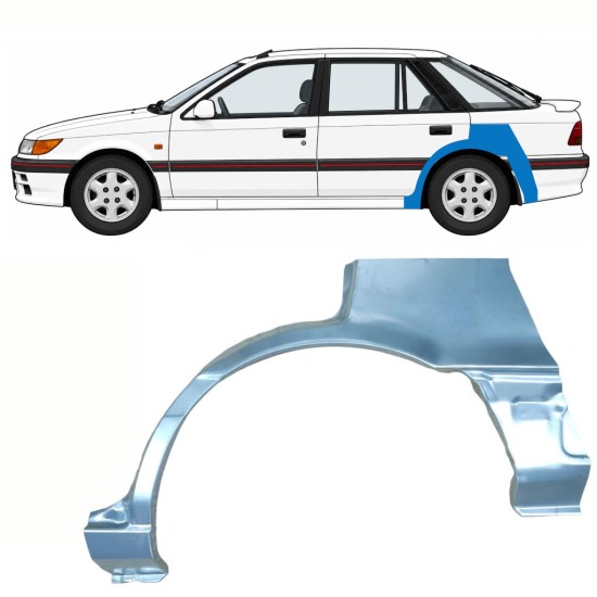 Lem zadního blatníku na Mitsubishi Colt 1988-1992 / Levá 10796