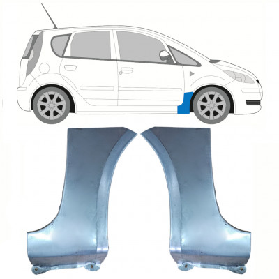 Opravný plech předního blatníku na Mitsubishi Colt 2004-2012 / Levá+Pravá / Sada 10072