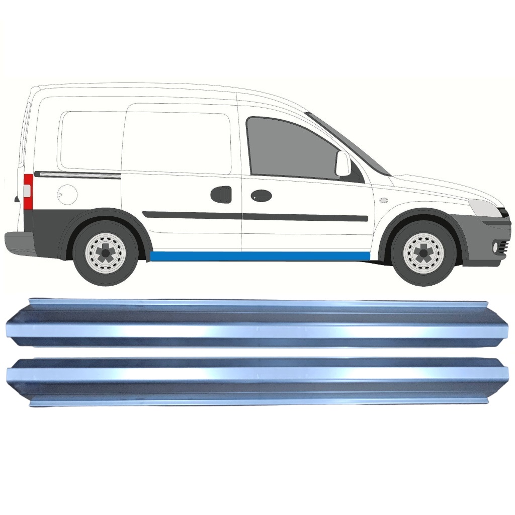 Opravný Plech Prahu Na Opel Combo 2000-2010 / Levá = Pravá (Symetrická) / Sada 10281