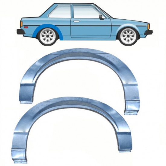 Lem zadního blatníku na Toyota Corolla 1979-1987 / Levá+Pravá / Sada 10807