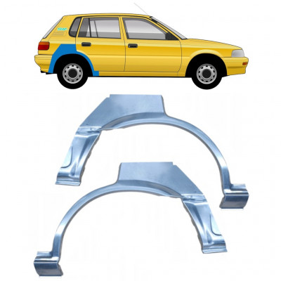 Lem zadního blatníku na Toyota Corolla 1987-1994 / Levá+Pravá / Sada 10335