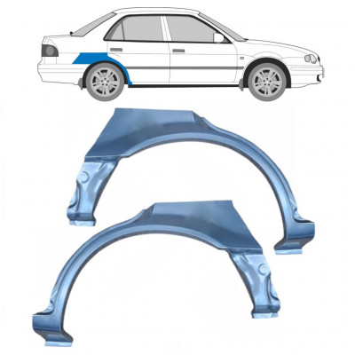 Lem zadního blatníku na Toyota Corolla 1997-2002 / Levá+Pravá / Sada 9212