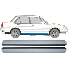 Opravný plech prahu na Toyota Corolla E8 1983-1988 / Levá+Pravá / Sada 9883