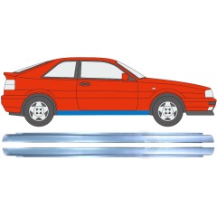 Opravný plech prahu na Volkswagen Corrado 1987-1995 / Levá+Pravá / Sada 11327