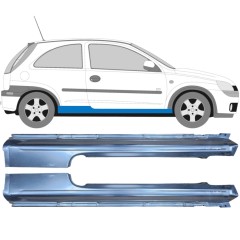 Kompletní práh na Opel Corsa C 2000-2010 / Levá+Pravá / Sada 9436