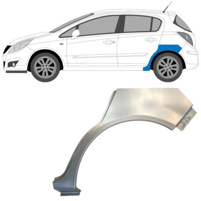 Lem zadního blatníku na Opel Corsa D 2006-2015 / Levá / HATCHBACK 14576