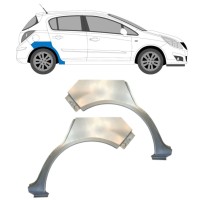 Lem zadního blatníku na Opel Corsa D 2006-2015 / Levá+Pravá / HATCHBACK / Sada 14577