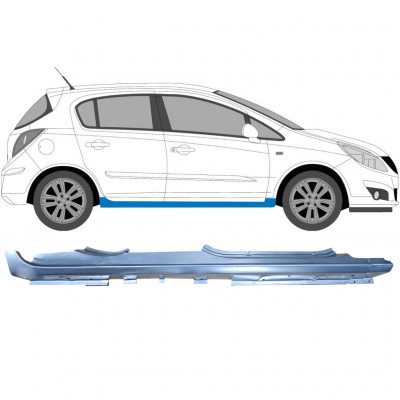 Opravný plech prahu na Opel Corsa 2006-2015 / Pravá 6879