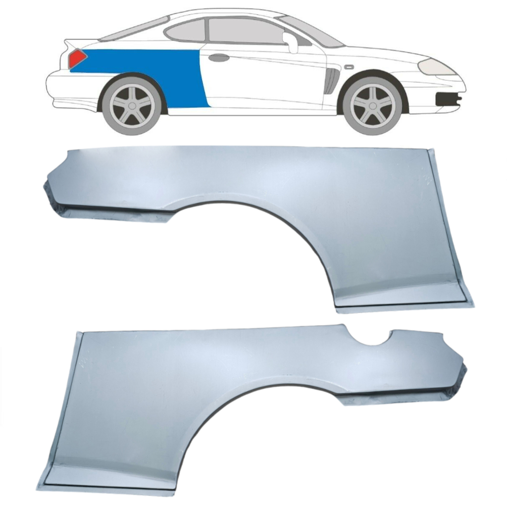 Lem Zadního Blatníku Na Hyundai Gk 2001-2009 / Levá+Pravá / Coupe / Sada 6304