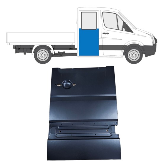 Opravný plech zadních dveří na Volkswagen Crafter 2005-2017 / Pravá 14237