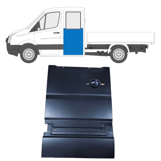 Opravný plech zadních dveří na Volkswagen Crafter 2005-2017 / Levá 14238