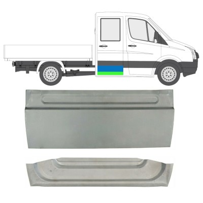 Opravný plech zadních dveří na Volkswagen Crafter 2005-2017 / Levá = Pravá (symetrická) / Sada 14126