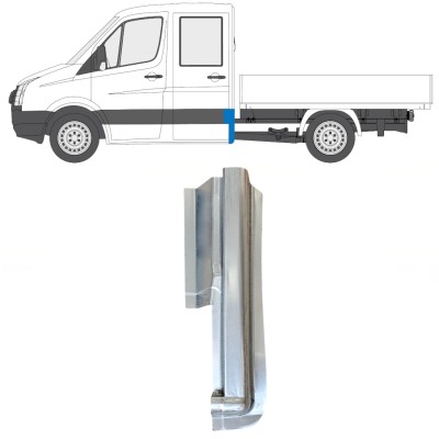 Opravný plech zadního rohu na Volkswagen Crafter 2005-2017 / Pravá 15509