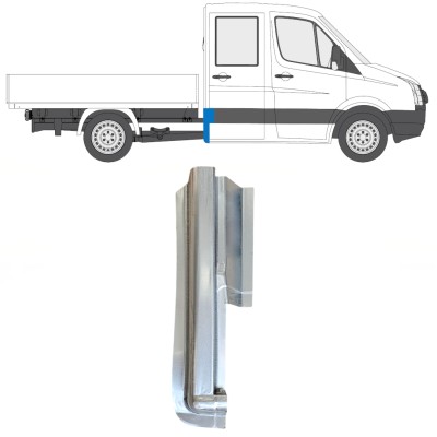 Opravný plech zadního rohu na Volkswagen Crafter 2005-2017 / Pravá 15508