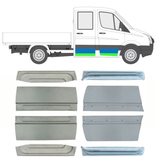 Opravný plech dveří na Volkswagen Crafter 2005-2017 / Sada 14483
