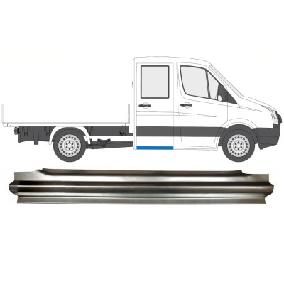 Opravný plech zadního prahu na Volkswagen Crafter 2005-2017 / Pravá 15514