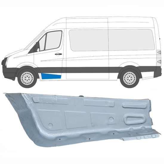 Opravný plech předního schodu na Volkswagen Crafter 2005-2017 / Levá 14103
