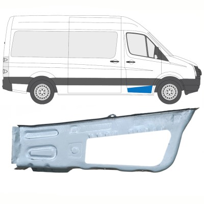 Opravný plech předního schodu na Volkswagen Crafter 2005-2017 / Pravá 14102