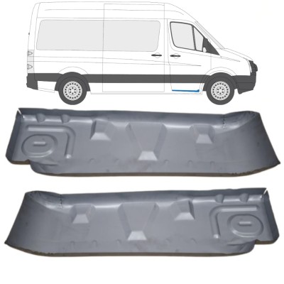 Nástupní práh dveří na Volkswagen Crafter 2005-2017 / Levá+Pravá / Sada 15544