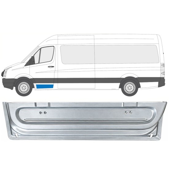 Opravný plech předních dveří vnitřní na Volkswagen Crafter 2005-2017 / Levá 17057