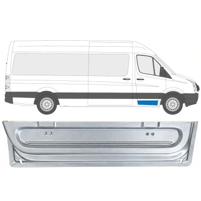 Opravný plech předních dveří vnitřní na Volkswagen Crafter 2005-2017 / Pravá 17056