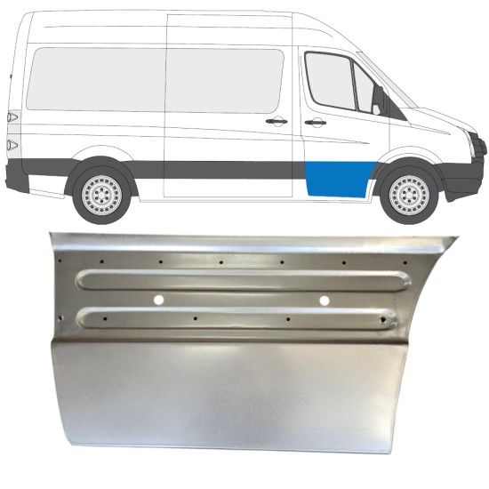 Opravný plech předních dveří na Volkswagen Crafter 2005-2017 / Pravá 15494