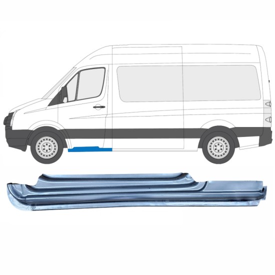 Opravný plech prahu předních dveří na Volkswagen Crafter 2005-2017 / Levá 13971