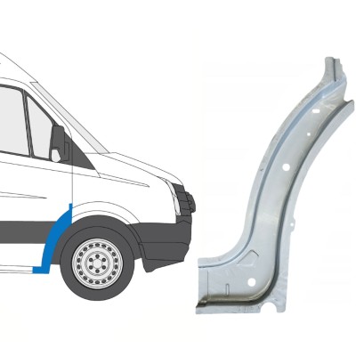 Opravný plech vnitřního předního podběhu na Volkswagen Crafter 2005-2017 / Pravá 15498