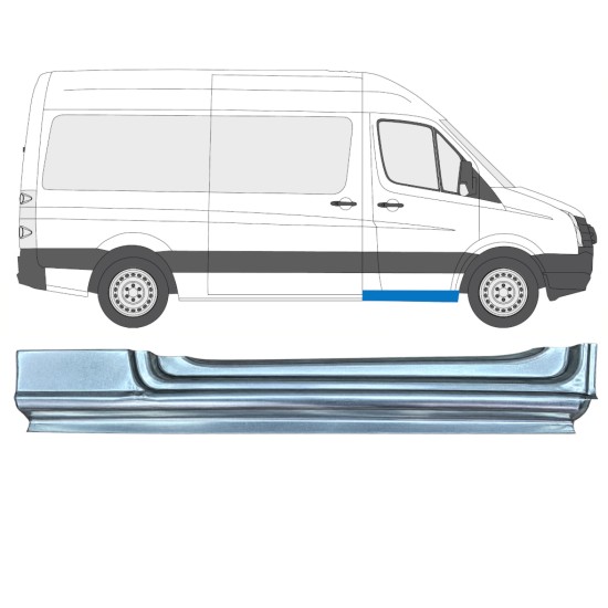 Opravný plech prahu předních dveří na Volkswagen Crafter 2005-2017 / Pravá 17271