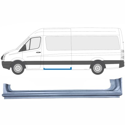 Opravný plech prahu posuvných dveří na Volkswagen Crafter 2005-2017 / Levá 13432