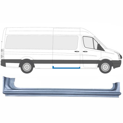 Opravný plech prahu posuvných dveří na Volkswagen Crafter 2005-2017 / Pravá 13437