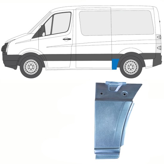 Lem zadního blatníku na Volkswagen Crafter 2005-2017 / Levá 13940