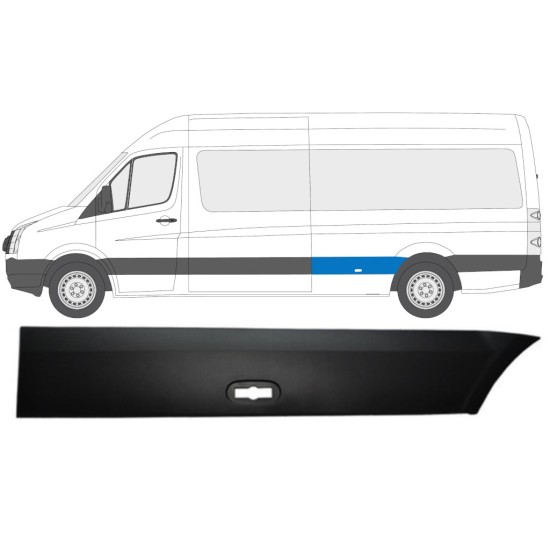 Boční lišta zadního blatníku na Volkswagen Crafter 2005-2017 / Levá 13827