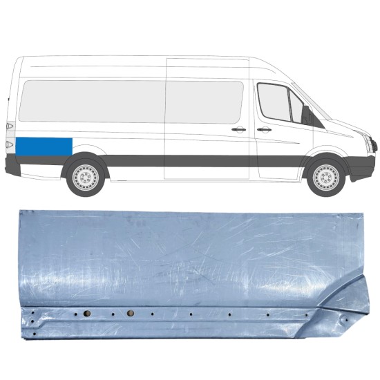 Opravný plech zadního blatníku zadní část na Volkswagen Crafter 2005-2017 / Pravá 13894