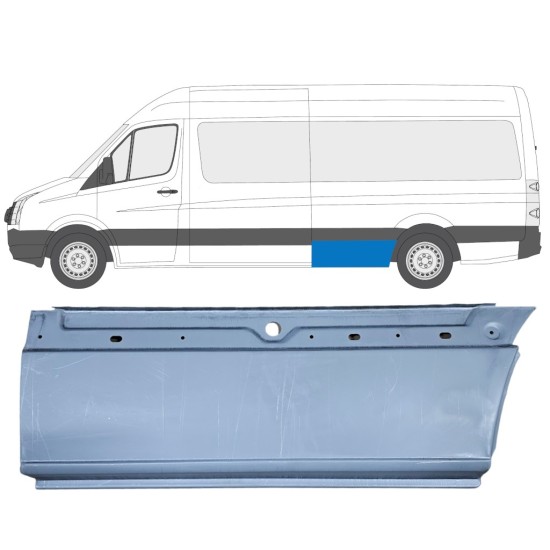 Lem zadního blatníku na Volkswagen Crafter 2005-2017 / Levá 13446