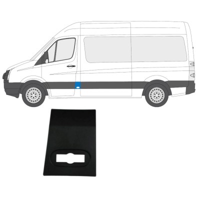 Přední boční lišta na Volkswagen Crafter 2005-2017 / Levá 13688
