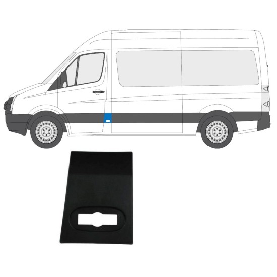 Přední boční lišta na Volkswagen Crafter 2005-2017 / Levá 13688