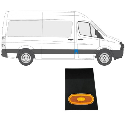 Boční lišta předního sloupku pro světlo na Volkswagen Crafter 2005-2017 / Pravá / Sada 14147