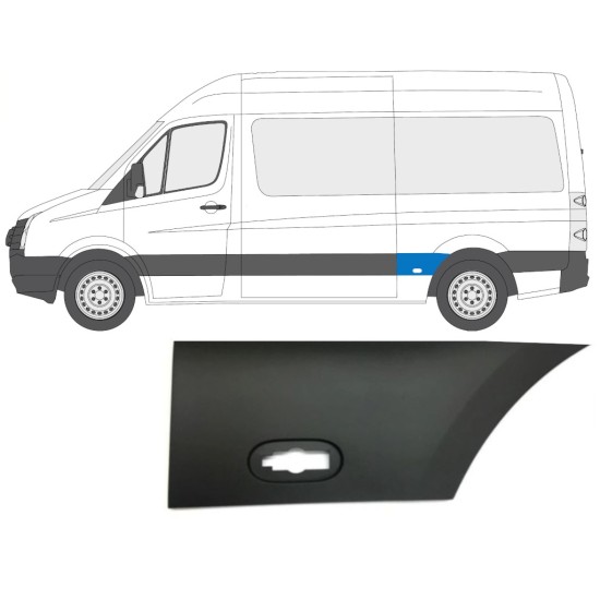 Boční lišta zadního blatníku na Volkswagen Crafter 2005-2017 / Levá 13823
