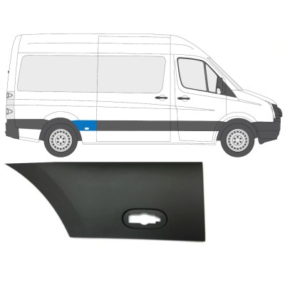 Boční lišta zadního blatníku na Volkswagen Crafter 2005-2017 / Pravá 13822