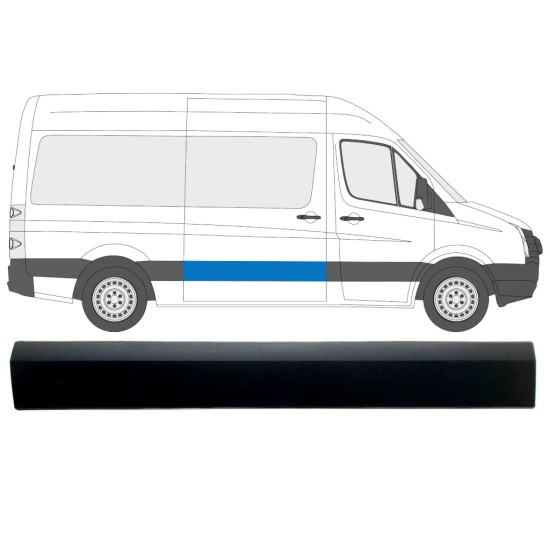 Boční lišta posuvných dveří na Volkswagen Crafter 2005-2017 / Pravá 13824