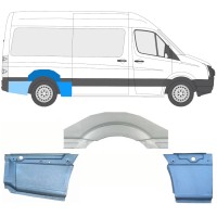 Lem zadního blatníku na Volkswagen Crafter 2005-2017 / Pravá / Sada 13941