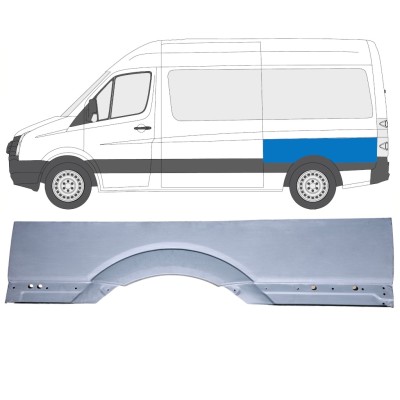 Opravný plech velkého zadního blatníku na Volkswagen Crafter 2005-2017 / Levá 15510