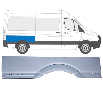 Opravný plech velkého zadního blatníku na Volkswagen Crafter 2005-2017 / Pravá 15511