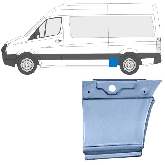 Lem zadního blatníku na Volkswagen Crafter 2005-2017 / Levá 13450