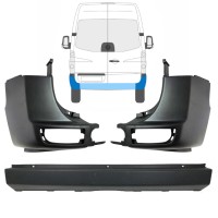 Zadní nárazník na Volkswagen Crafter 2005-2017 / Sada 15554