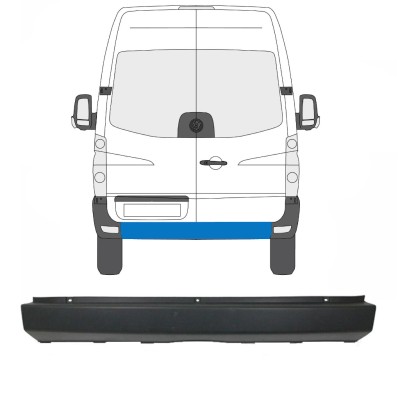 Zadní nárazník na Volkswagen Crafter 2005-2017 15550