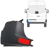 Roh zadního nárazníku s odrazkou na Volkswagen Crafter 2005-2017 / Levá / Sada 15552
