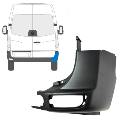 Zadní roh nárazníku na Volkswagen Crafter 2005-2017 / Pravá 15548
